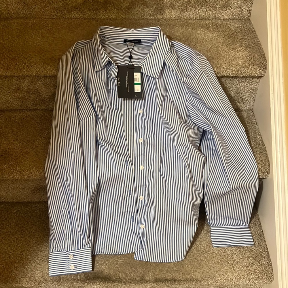Striped button up